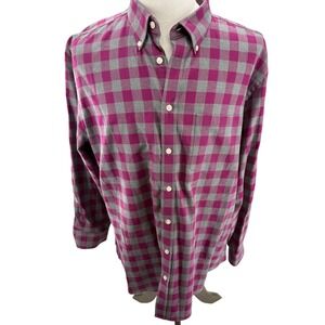 Charles Tyrwhitt Weekend Slim Fit Flannel Shirt Mens XL Buffalo Check
